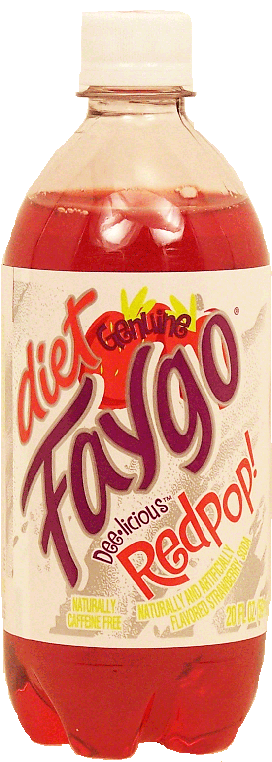 Faygo Redpop! diet strawberry flavored soda, caffeine free Full-Size Picture